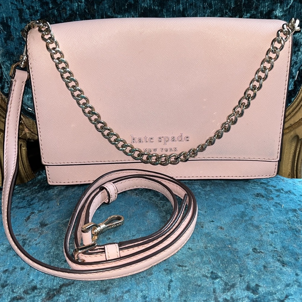 NWOT Kate Spade New York Cameron Monotone Convertible Crossbody, Tutu Pink/Gold